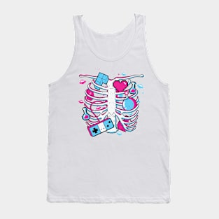 8-Bit Ribcage Tank Top